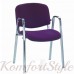Iso W plast  black/chrome  (Исо пласт) офисный стул для посетителей с пластмассовой спинкой и сидением